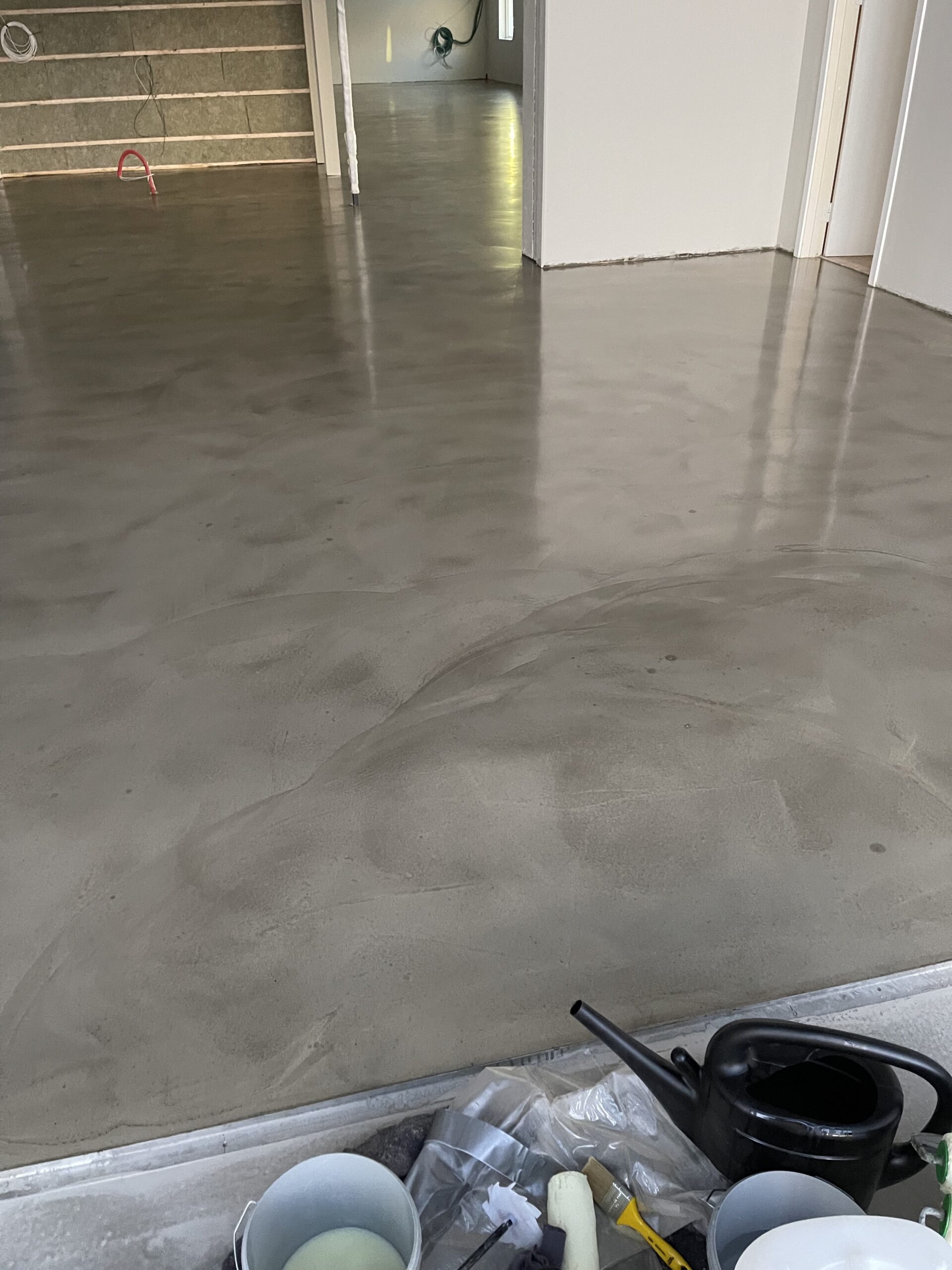 New Yorker belægning bestående af flydemørtel med epoxy topcoat
